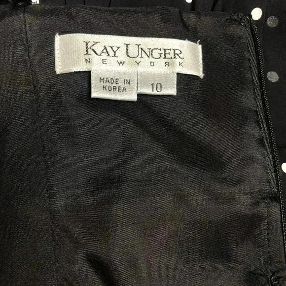 Kay Unger Polka Dot Silk Dress - Picture 10 of 11